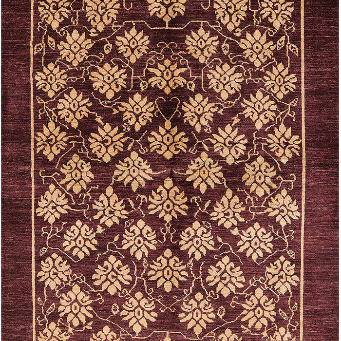 Machine Washable Industrial Modern Red Rug, wshurb3176