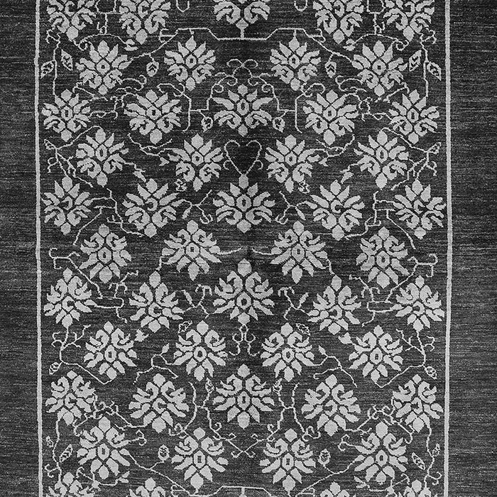 Machine Washable Oriental Gray Industrial Rug, wshurb3176gry