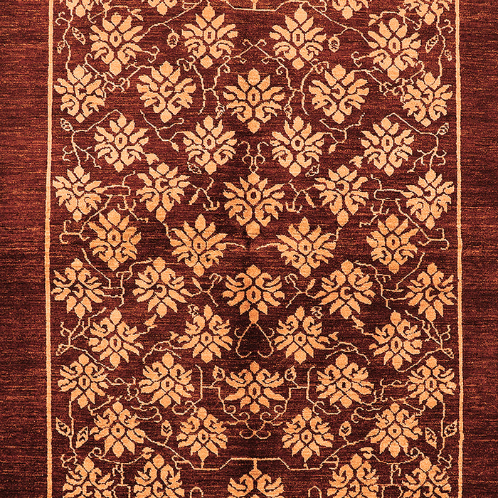 Oriental Orange Industrial Rug, urb3176org
