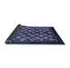 Sideview of Oriental Blue Industrial Rug, urb3176blu