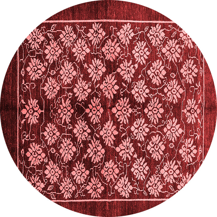 Machine Washable Oriental Red Industrial Rug, wshurb3176red