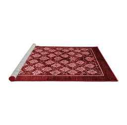 Industrial Red Washable Rugs