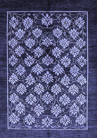 Oriental Blue Industrial Rug, urb3176blu