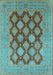 Oriental Light Blue Industrial Rug, urb3177lblu