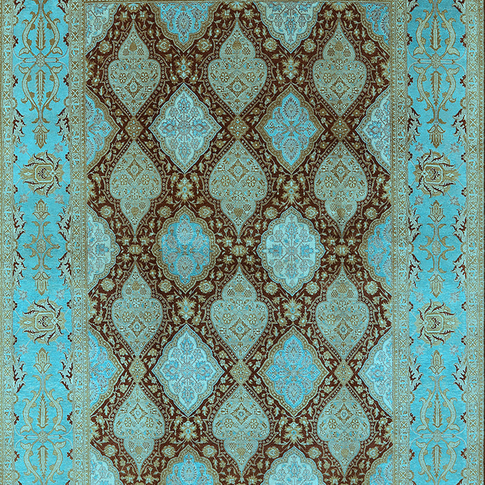 Oriental Light Blue Industrial Rug, urb3177lblu