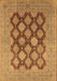 Oriental Brown Industrial Rug, urb3177brn