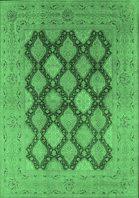 Oriental Emerald Green Industrial Rug, urb3177emgrn