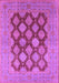 Machine Washable Oriental Purple Industrial Area Rugs, wshurb3177pur