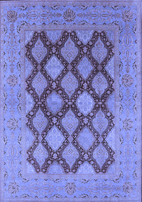 Oriental Blue Industrial Rug, urb3177blu