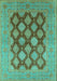 Oriental Turquoise Industrial Rug, urb3177turq