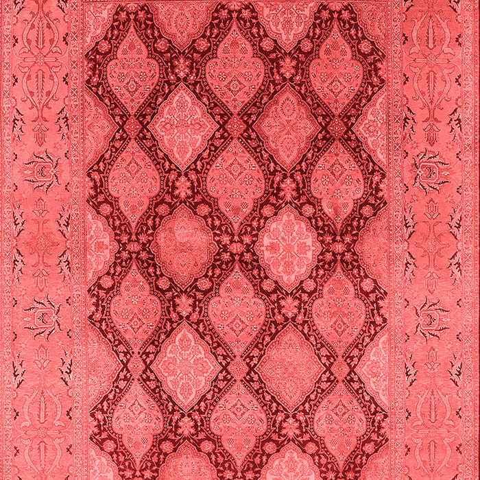 Machine Washable Oriental Red Industrial Rug, wshurb3177red