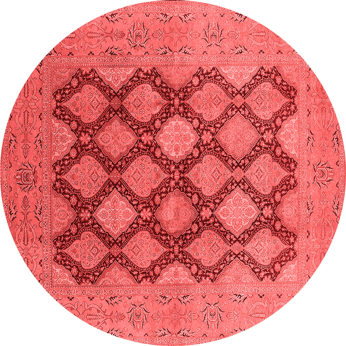 Machine Washable Oriental Red Industrial Rug, wshurb3177red