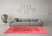 Industrial Red Washable Rugs