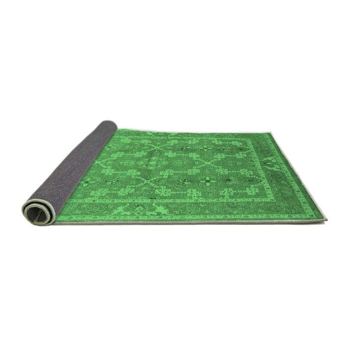 Sideview of Oriental Emerald Green Industrial Rug, urb3178emgrn