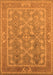 Machine Washable Oriental Orange Industrial Area Rugs, wshurb3178org