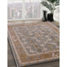 Machine Washable Industrial Modern Dark Almond Brown Rug in a Family Room, wshurb3178