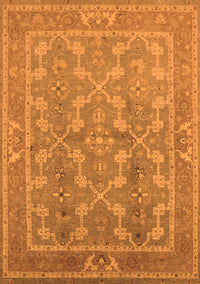 Oriental Orange Industrial Rug, urb3178org