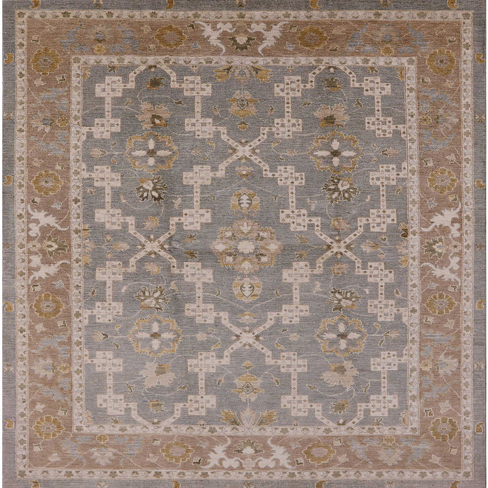 Square Machine Washable Industrial Modern Dark Almond Brown Rug, wshurb3178