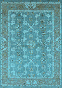 Oriental Light Blue Industrial Rug, urb3178lblu