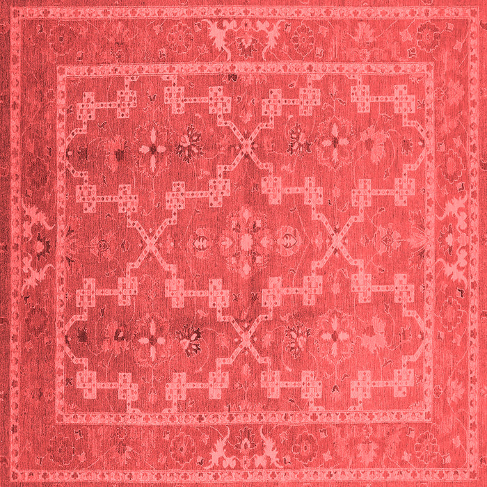 Machine Washable Oriental Red Industrial Rug, wshurb3178red