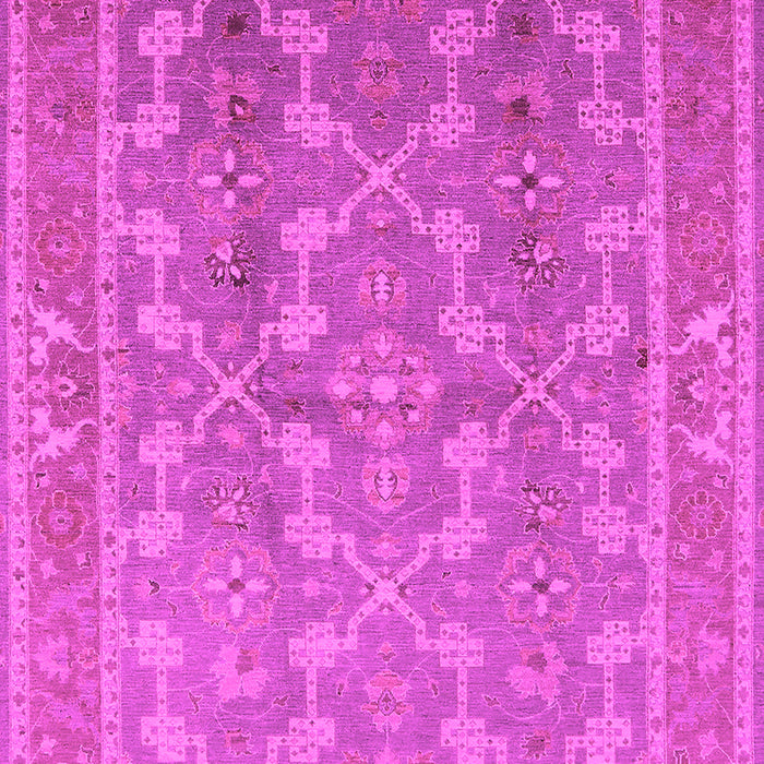 Machine Washable Oriental Pink Industrial Rug, wshurb3178pnk