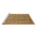 Sideview of Machine Washable Oriental Brown Industrial Rug, wshurb3178brn