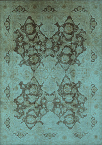 Oriental Light Blue Industrial Rug, urb3179lblu