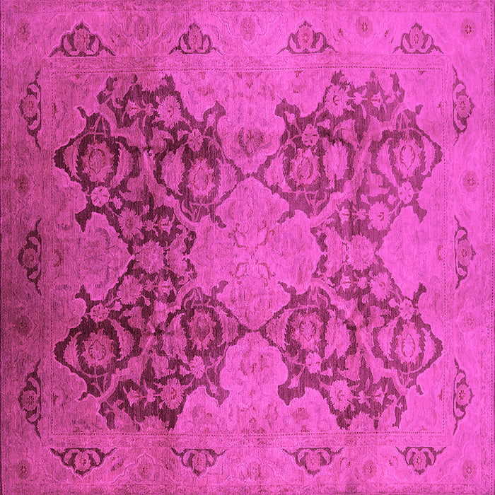 Square Oriental Pink Industrial Rug, urb3179pnk