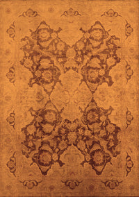 Oriental Orange Industrial Rug, urb3179org