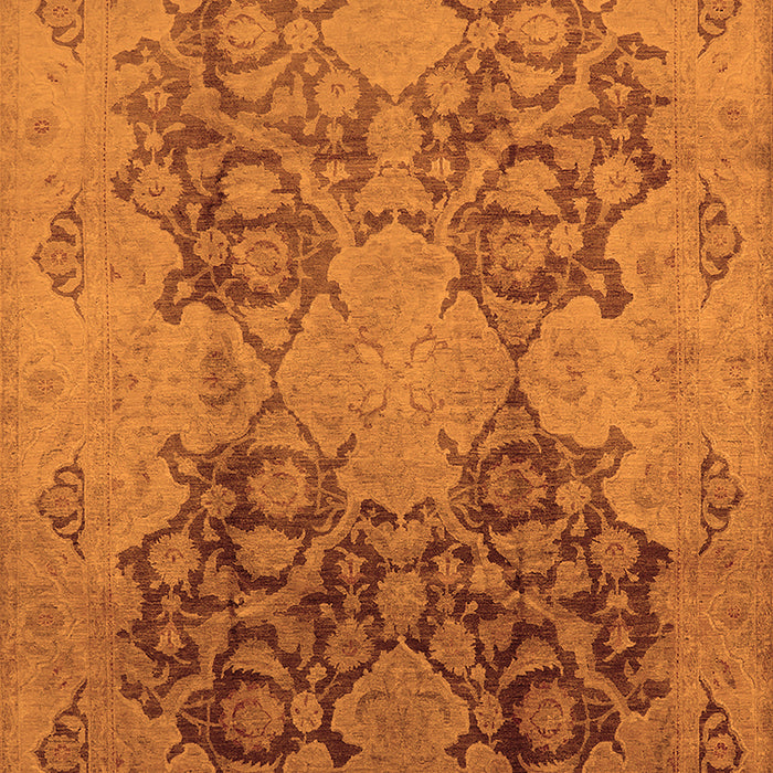 Oriental Orange Industrial Rug, urb3179org