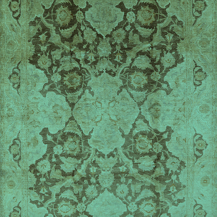 Oriental Turquoise Industrial Rug, urb3179turq