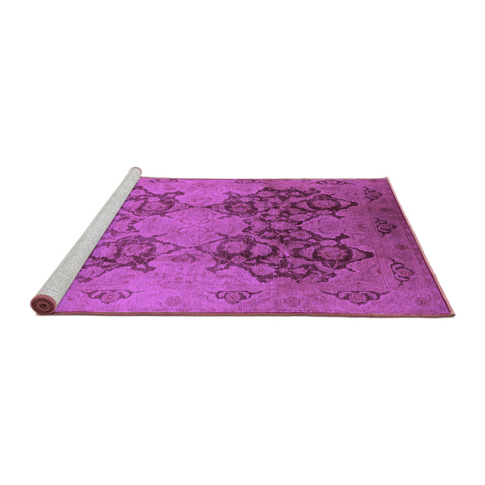 Sideview of Machine Washable Oriental Purple Industrial Area Rugs, wshurb3179pur
