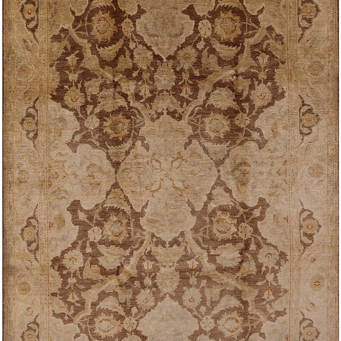 Machine Washable Industrial Modern Dark Bisque Brown Rug, wshurb3179