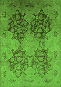 Oriental Green Industrial Rug, urb3179grn