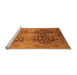 Sideview of Machine Washable Oriental Orange Industrial Area Rugs, wshurb3179org