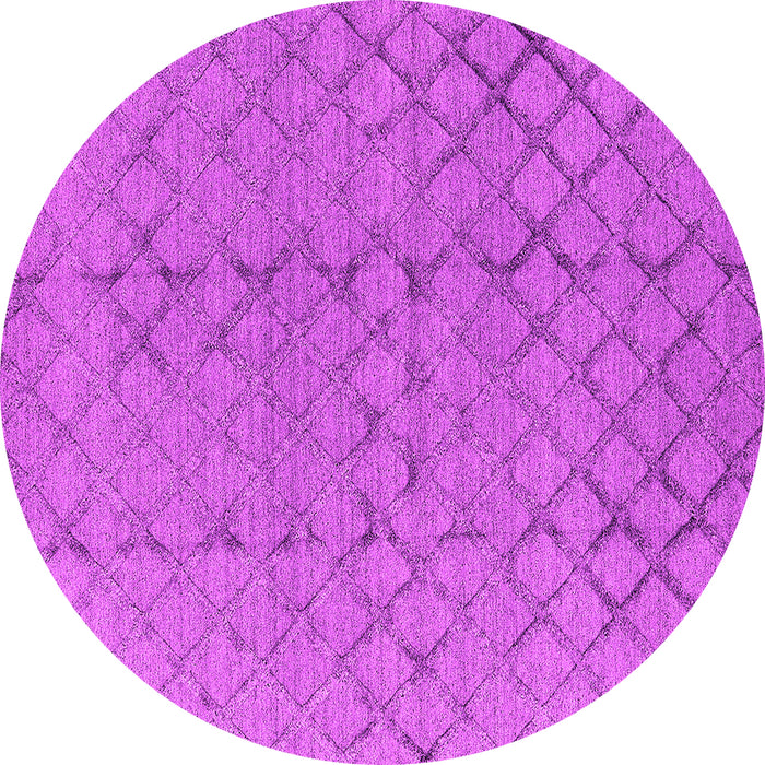 Round Machine Washable Oriental Pink Industrial Rug, wshurb3180pnk