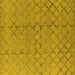 Square Oriental Yellow Industrial Rug, urb3180yw