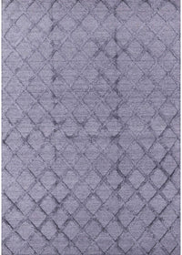 Machine Washable Industrial Modern Slate Blue Grey Blue Rug, wshurb3180