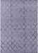 Machine Washable Industrial Modern Slate Blue Grey Blue Rug, wshurb3180