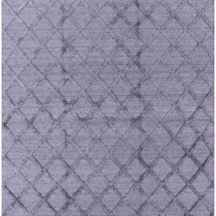 Machine Washable Industrial Modern Slate Blue Grey Blue Rug, wshurb3180