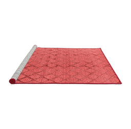 Industrial Red Washable Rugs