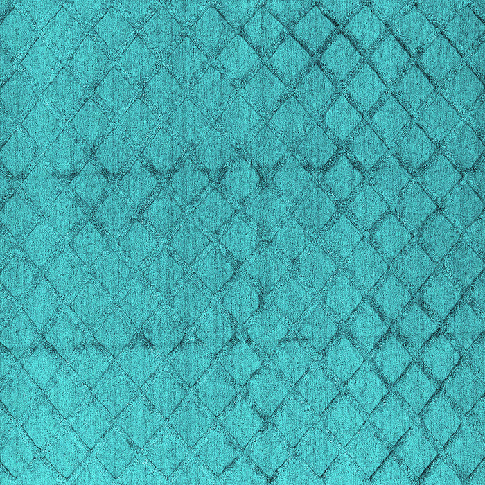 Square Machine Washable Oriental Turquoise Industrial Area Rugs, wshurb3180turq