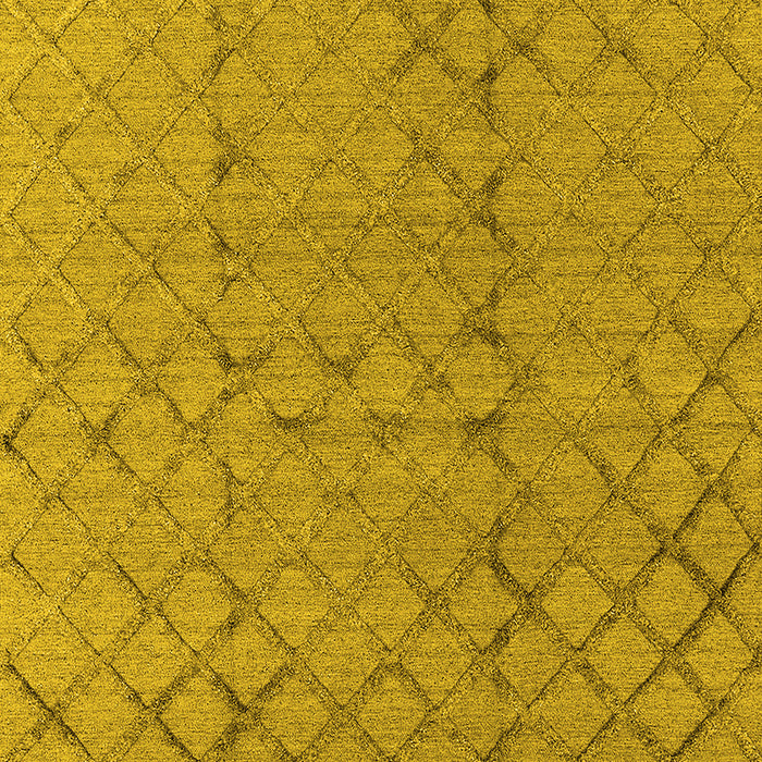 Machine Washable Oriental Yellow Industrial Rug, wshurb3180yw