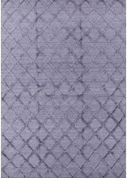 Mid-Century Modern Slate Blue Grey Oriental Rug, urb3180
