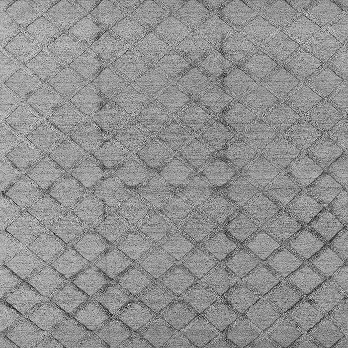 Square Machine Washable Oriental Gray Industrial Rug, wshurb3180gry