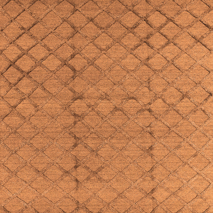 Square Machine Washable Oriental Orange Industrial Area Rugs, wshurb3180org