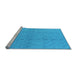 Sideview of Machine Washable Oriental Light Blue Industrial Rug, wshurb3181lblu