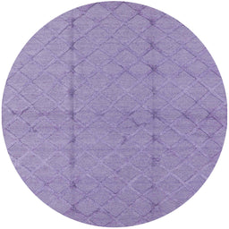 Round Machine Washable Industrial Modern Medium Purple Rug, wshurb3181
