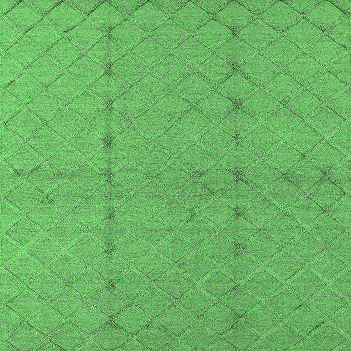 Square Oriental Green Industrial Rug, urb3181grn