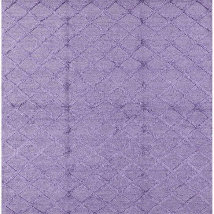 Square Machine Washable Industrial Modern Medium Purple Rug, wshurb3181